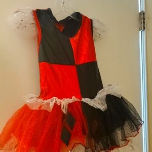 DC Rubies Harley Quinn tutu dress, Jester costume